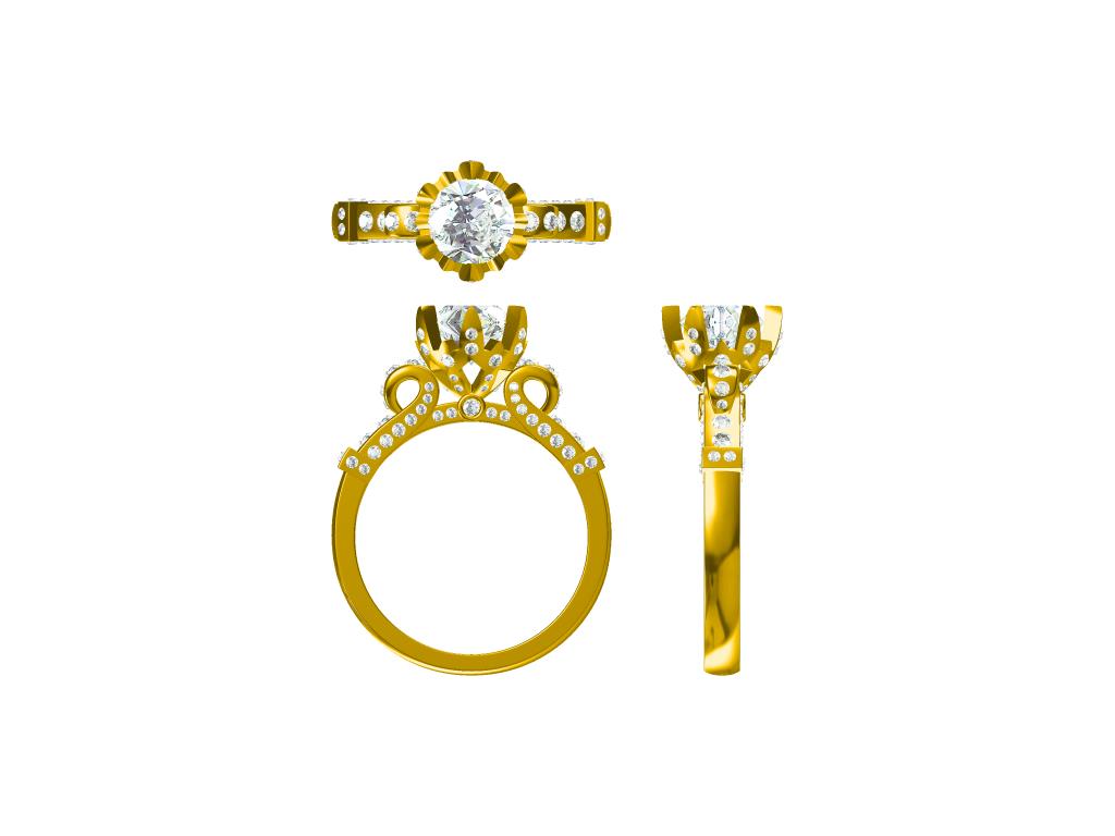 Engagement Ring Examples Custom Jewelry CAD Design Service Jewelry Manufacturing Service