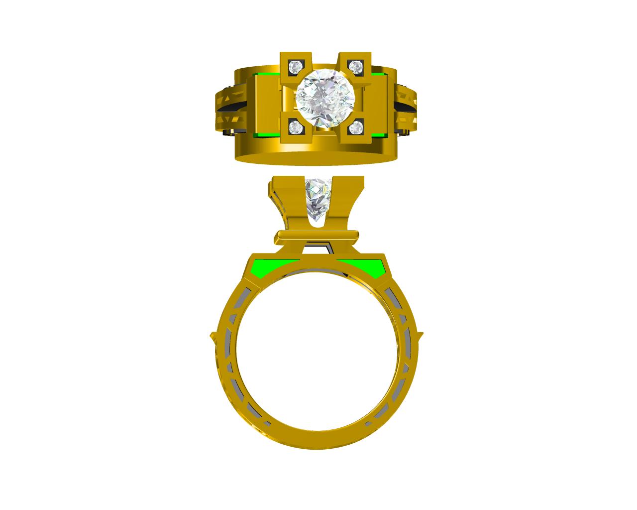 Engagement Ring Examples Custom Jewelry CAD Design Service Jewelry Manufacturing Service