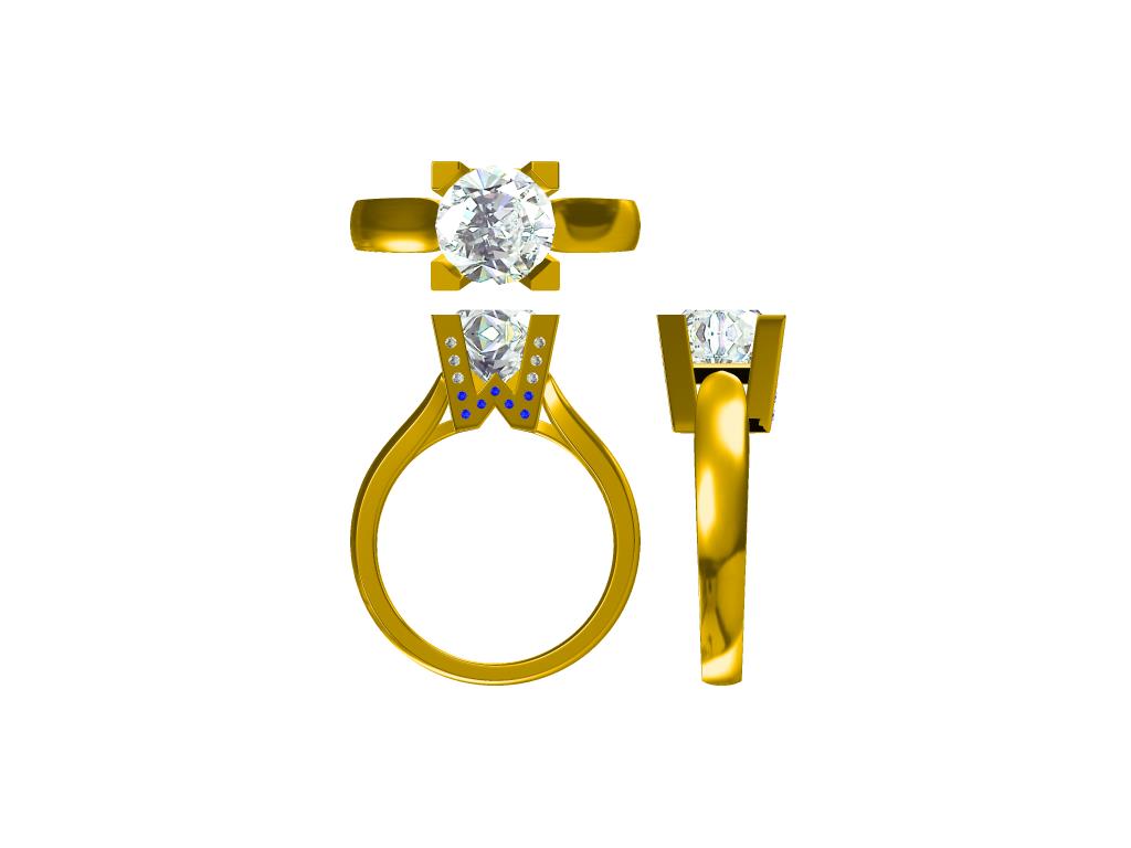 Engagement Ring Examples Custom Jewelry CAD Design Service Jewelry Manufacturing Service