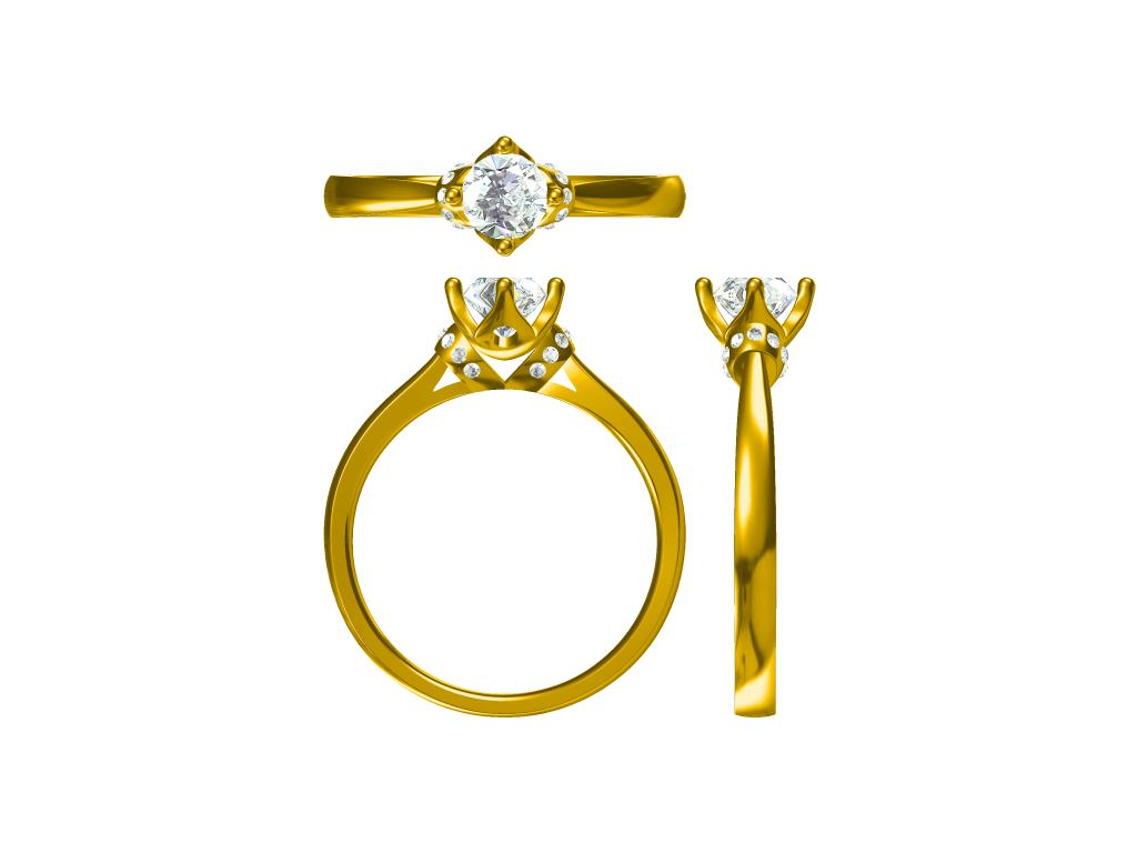 Engagement Ring Examples Custom Jewelry CAD Design Service Jewelry Manufacturing Service