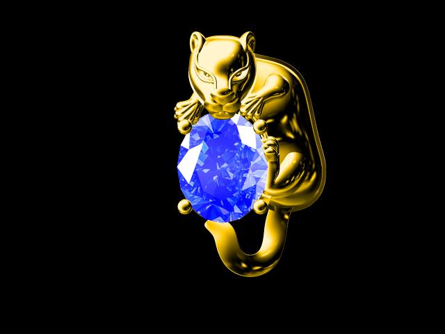 Leopard Pendant Examples Custom Jewelry CAD Design Service Jewelry Manufacturing Service