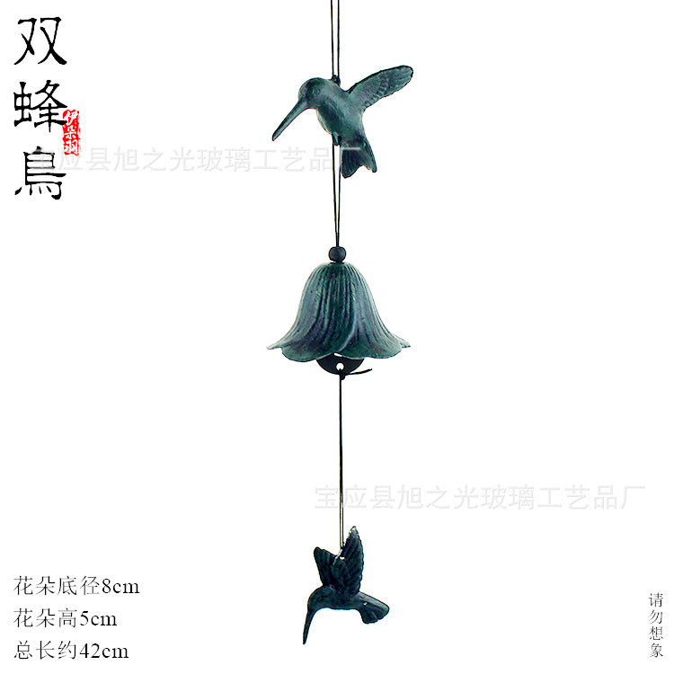 Iron Windchimes for Outdoor Patio Yard Porch Garden Decor