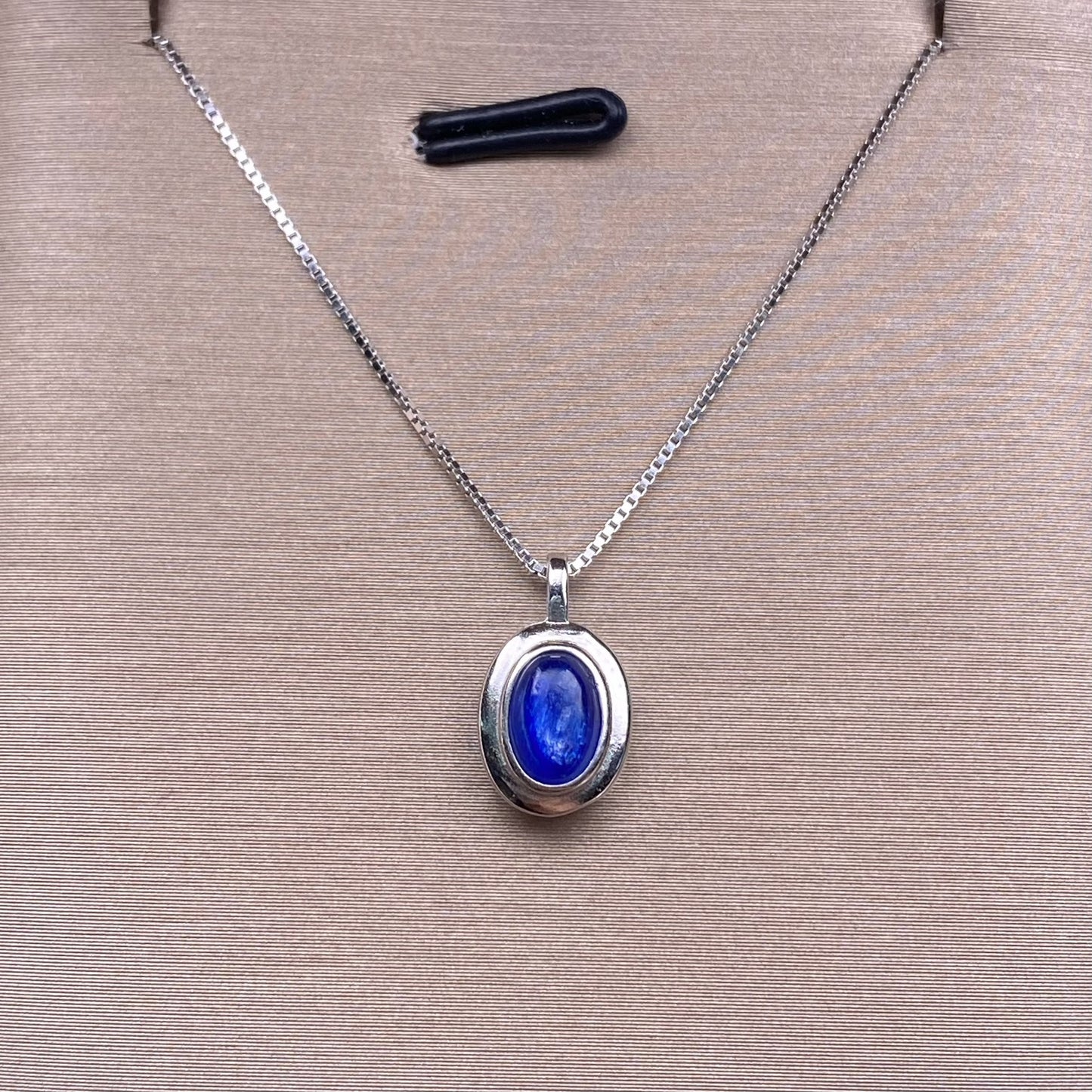 Sterling Silver S925 Natural Kyanite Pendant Necklace Tiktok