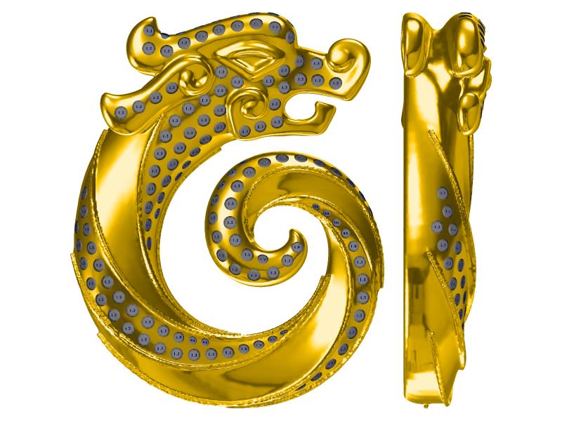 Chinese Dragon Collection Examples Custom Jewelry CAD Design Service Jewelry Manufacturing Service